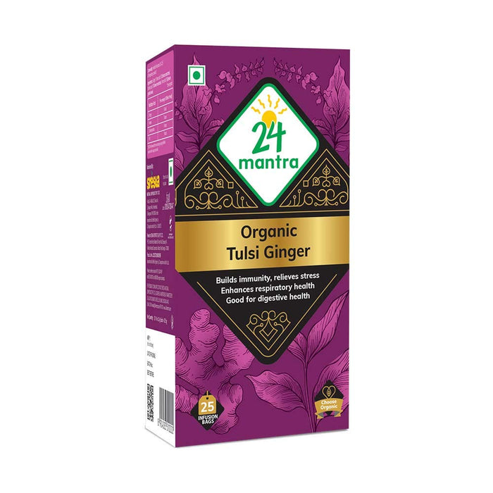 24 Mantra Organic Tulsi Ginger Tea Loose