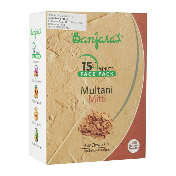 Banjaras Multani Mitti Face Pack Powder  (5*20gms)