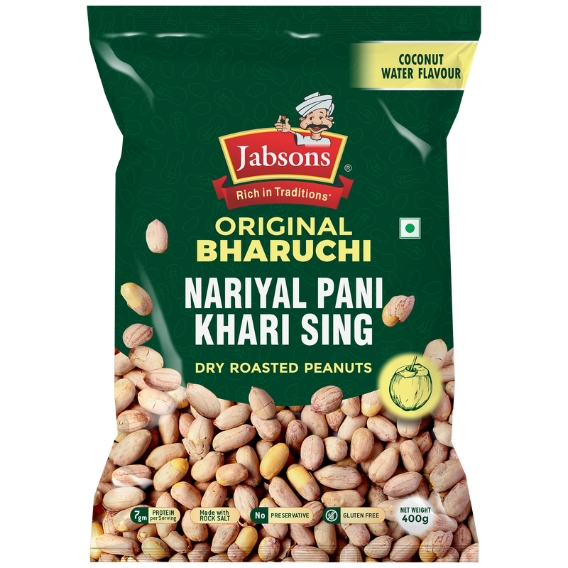 Jabsons Roasted Peanut Khari Sing Coconut water Flavour 400g