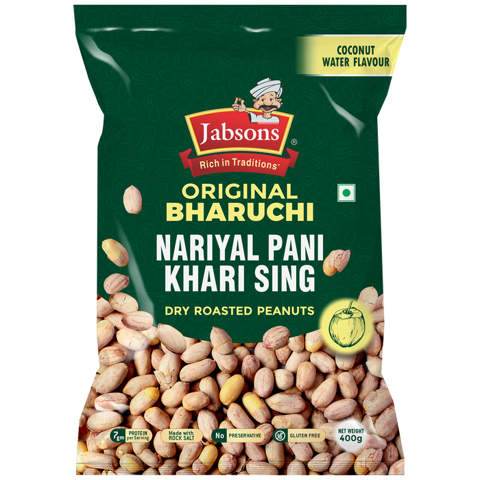 Jabsons Roasted Peanut Khari Sing Coconut water Flavour 400g