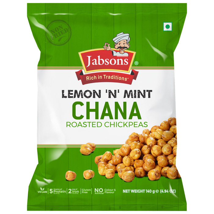 Jabsons Lemon & Mint Roasted Chana 140g