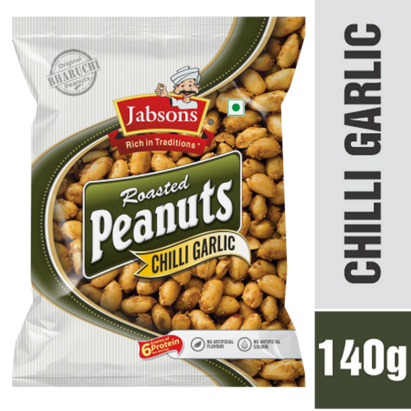 Jabsons Roasted Chilli Garlic Peanut 140g