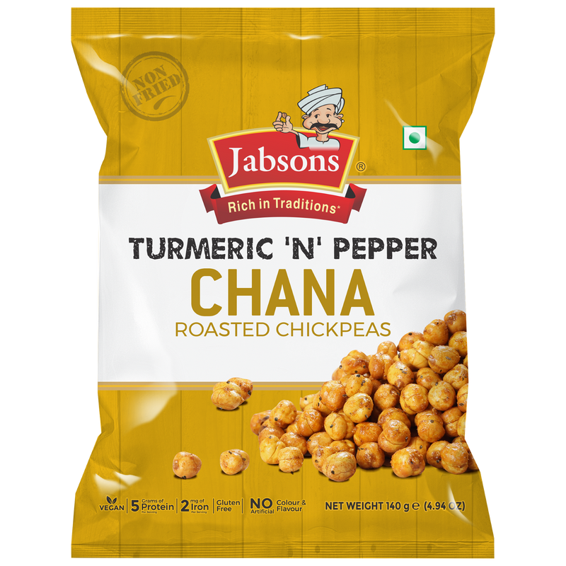 Jabsons Turmeric & Pepper Roasted Chana 140g