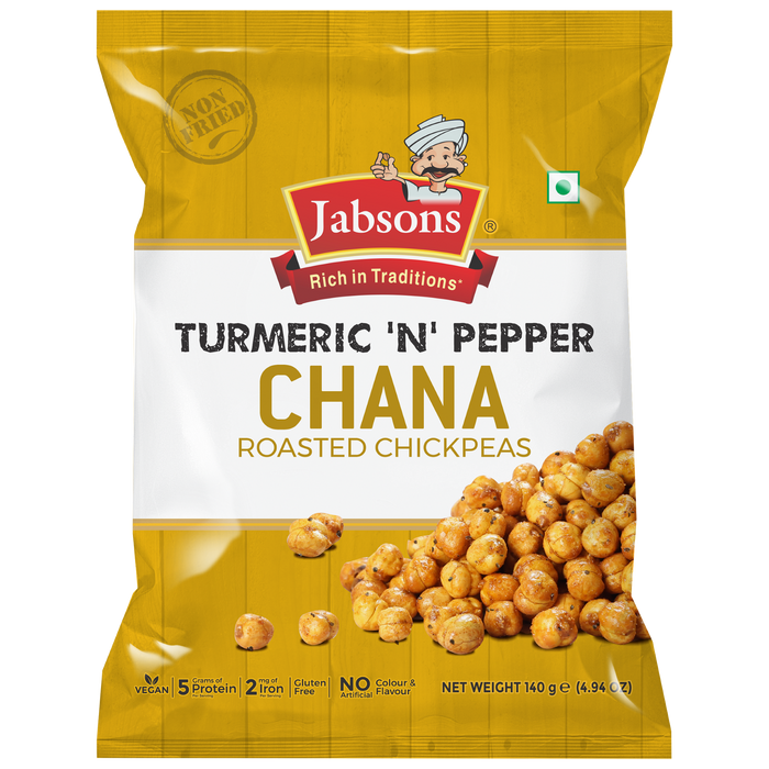 Jabsons Turmeric & Pepper Roasted Chana 140g