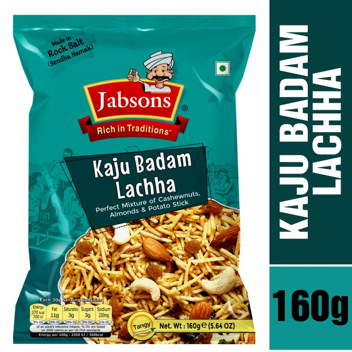 Jabsons Kaju Badam Lachha 160g