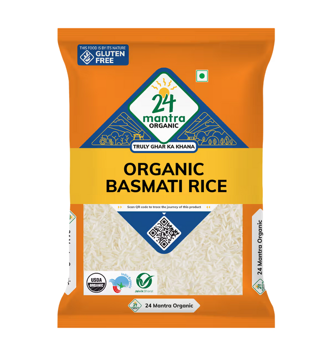 24 만트라 유기농 화이트 바 스마티 쌀