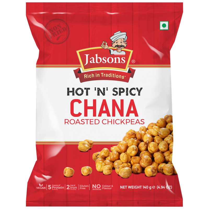 Jabsons Hot & Spicy Roasted chana 140g