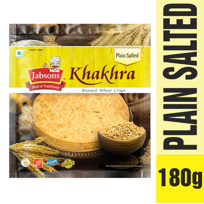 Jabsons Plain Salted Khakhra 180g