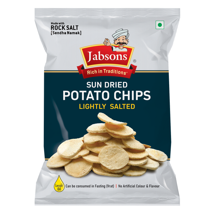 Jabsons Sun Dried Potato Chips – Lightly Salted 110g