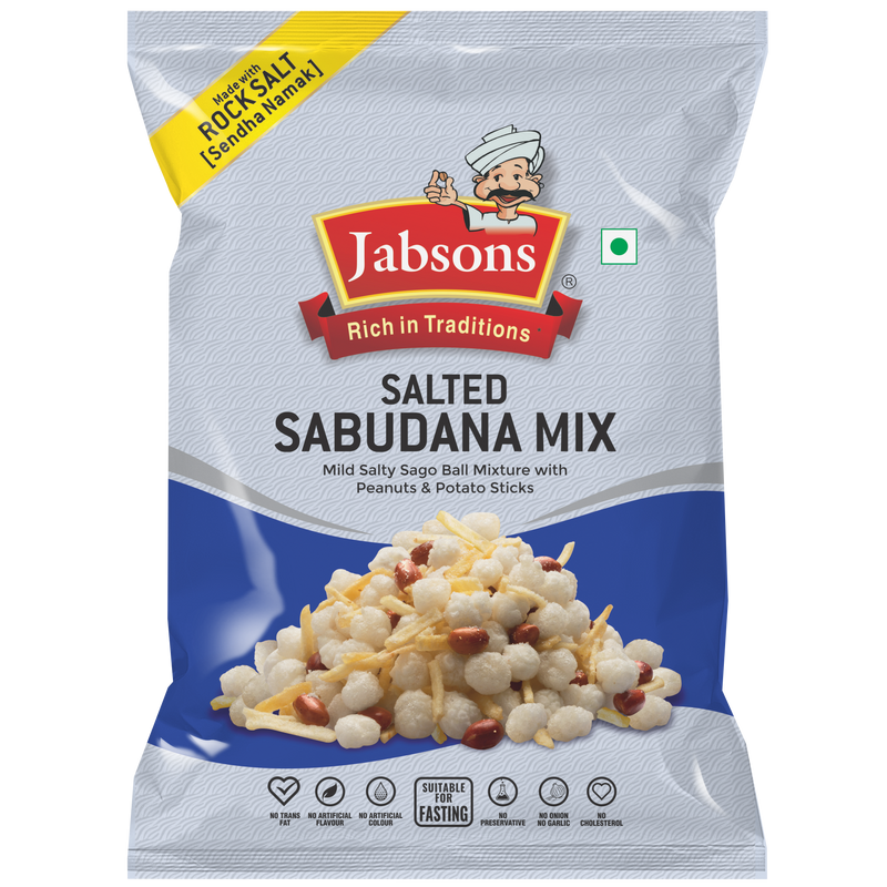 Jabsons Namkeen-Sabudana Mix-Salted 180g
