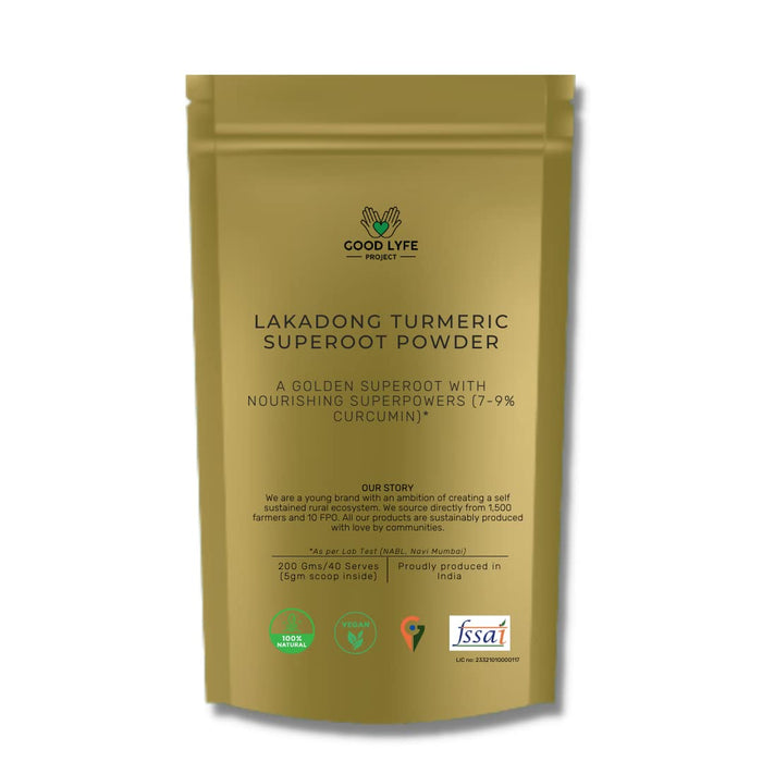 Good Lyfe Project Natural Lakadong Turmeric Superoot Powder