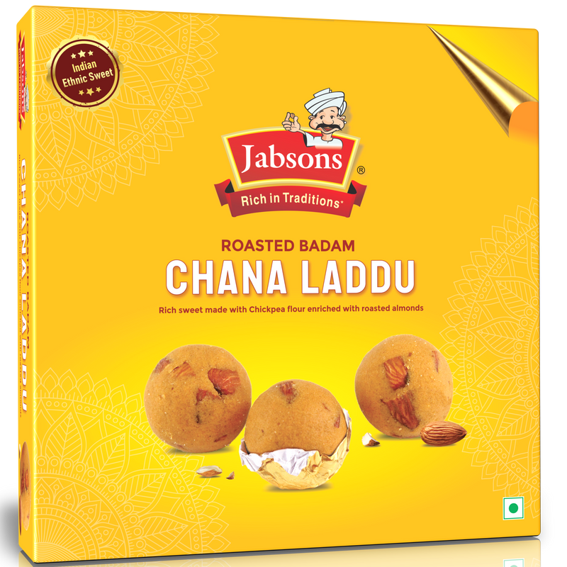Jabsons Roasted Badam Chana Laddu 400g