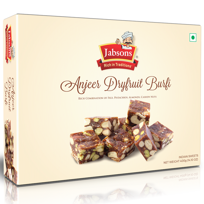 Jabsons Anjeer Dryfruit Burfi 400g