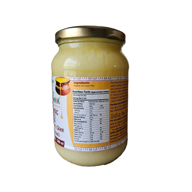 Just Organik Organic A2 Desi Cow Ghee