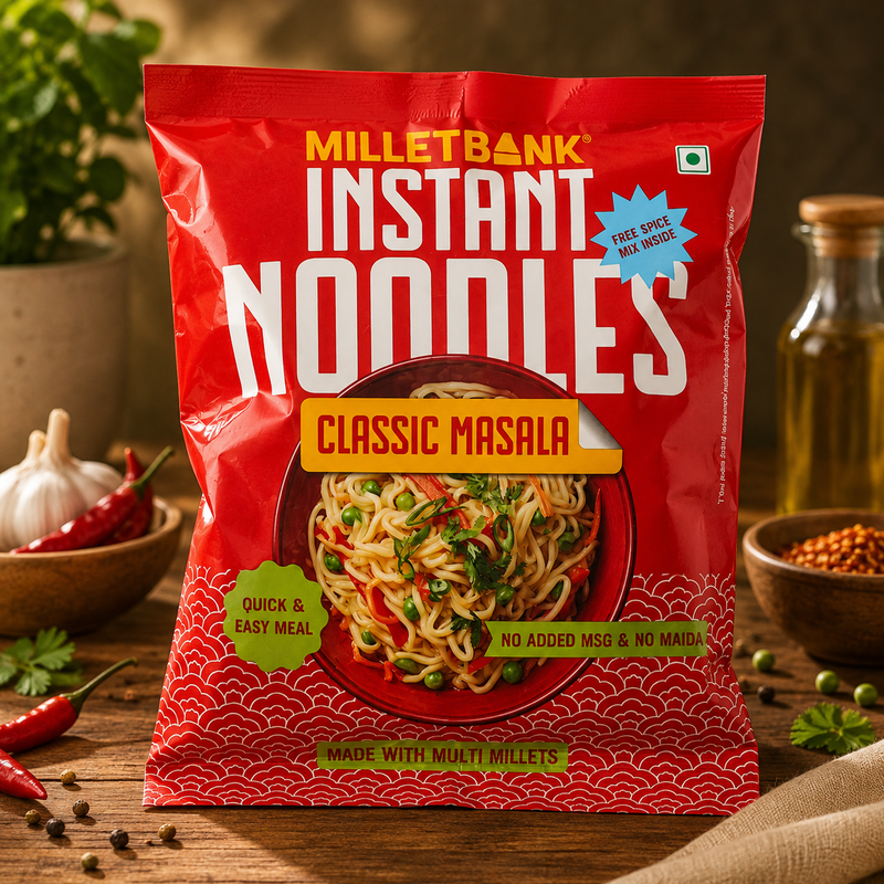 Millet Bank Multi Millet Classic masala Instant Noodles 50g