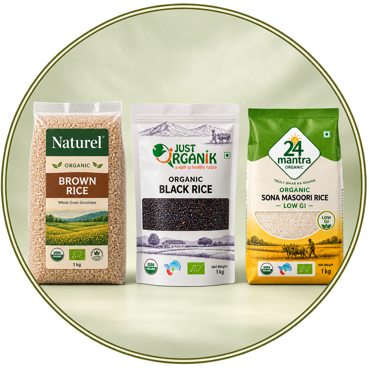 Rice (White, Brown, Black