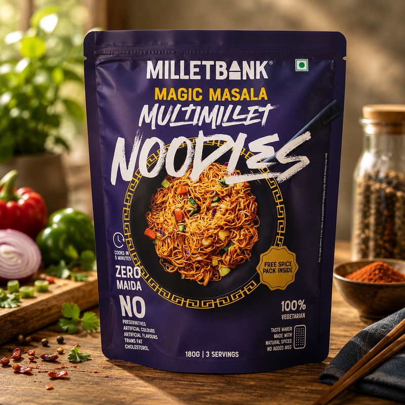 Millet Bank Multimillet Magic Masala Noodles180g