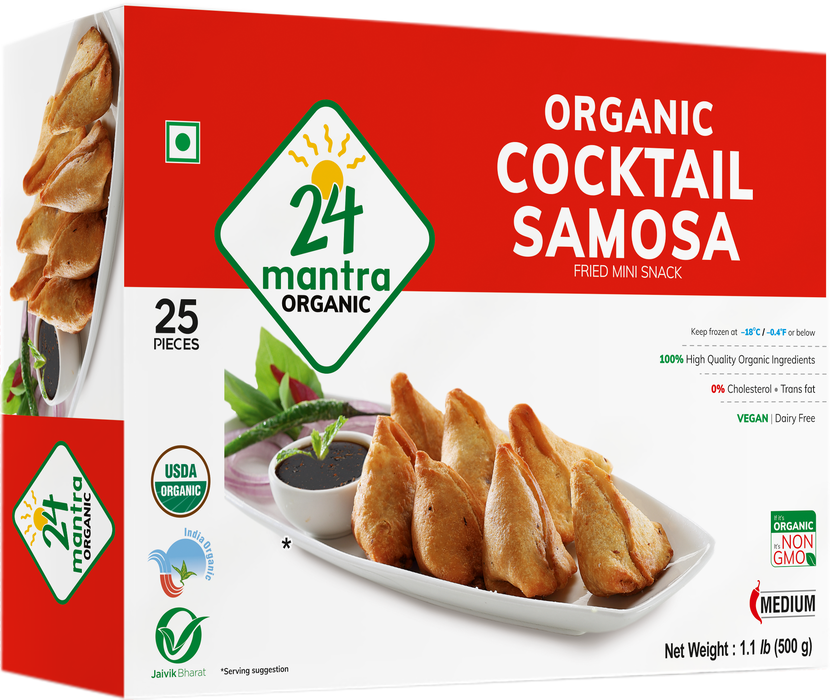 24 Mantra Organic Frozen Cocktail Samosa
