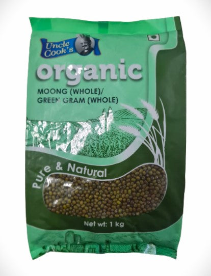 Uncle Cook's Organic Whole Green Moong Gram