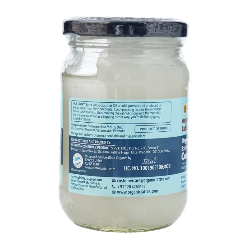 Organic Tattva Organic Virgin Coconut Oil 250ml