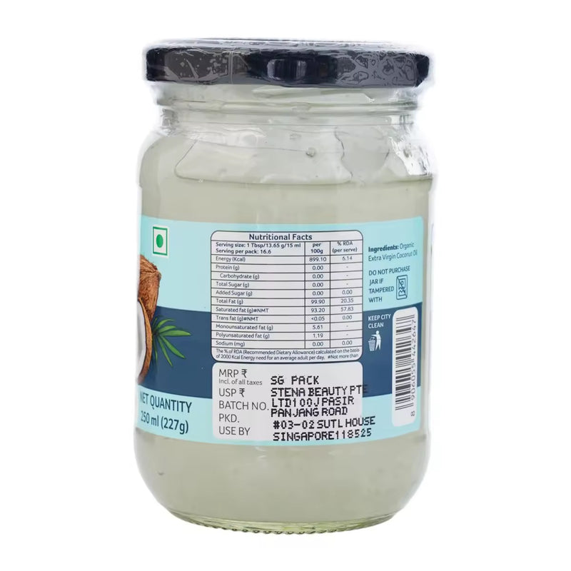 Organic Tattva Organic Virgin Coconut Oil 250ml