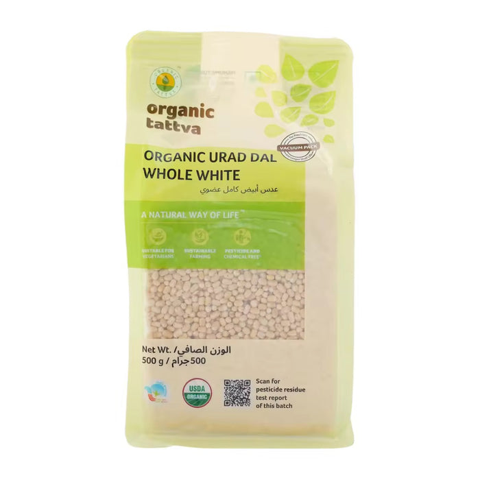 Organic Tattva Organic Urad Dal Whole White 500g