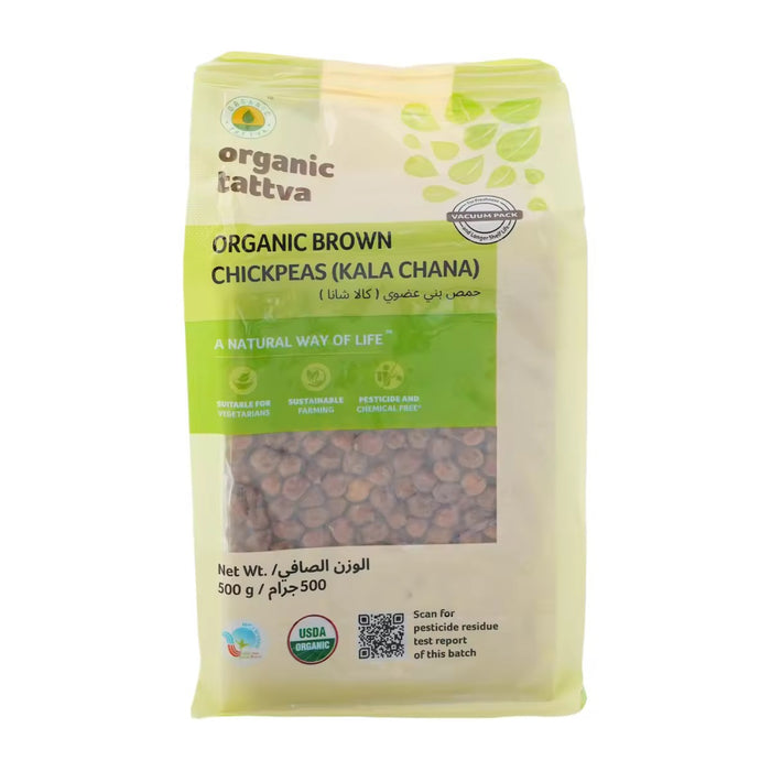 Organic Tattva Organic Brown Chickpeas (Kala Chana) 500g