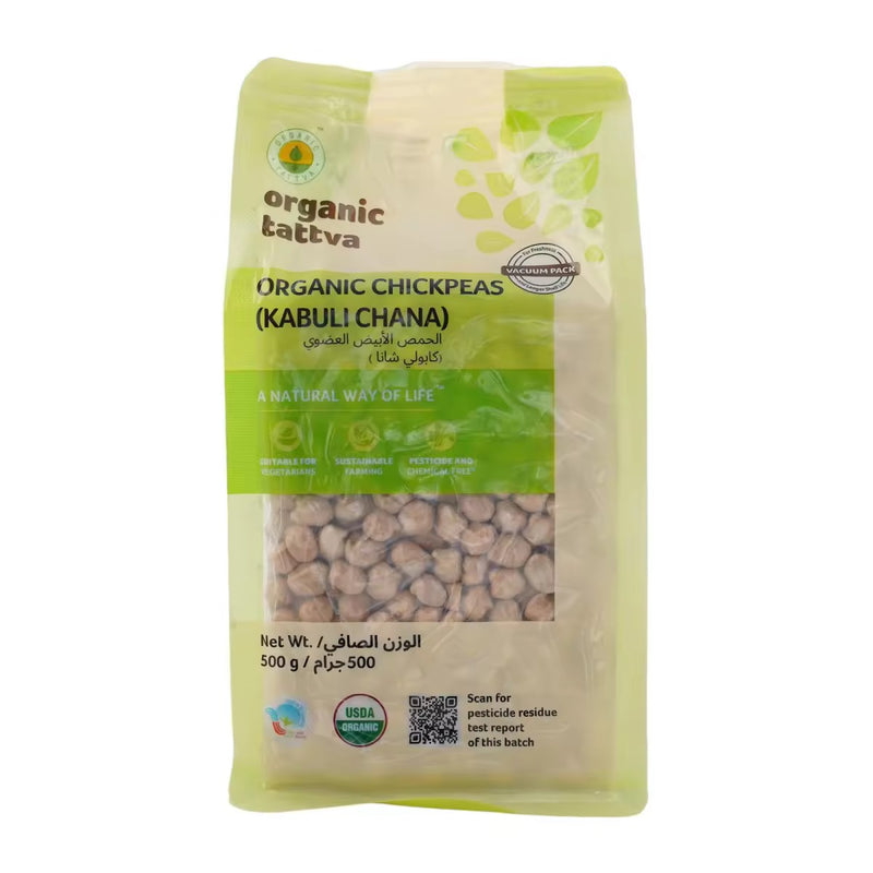 Organic Tattva Organic Chickpeas (Kabuli Chana) 500g