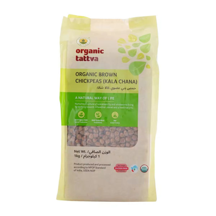 Organic Tattva Organic Brown Chickpeas (Kala Chana) 1 kg