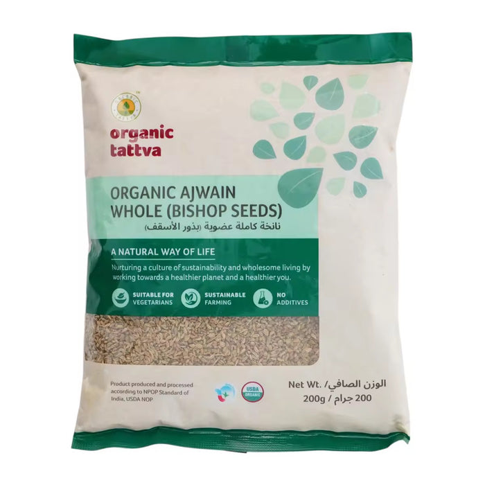 Organic Tattva Organic Ajwain Whole (Bishop seeds) 200g