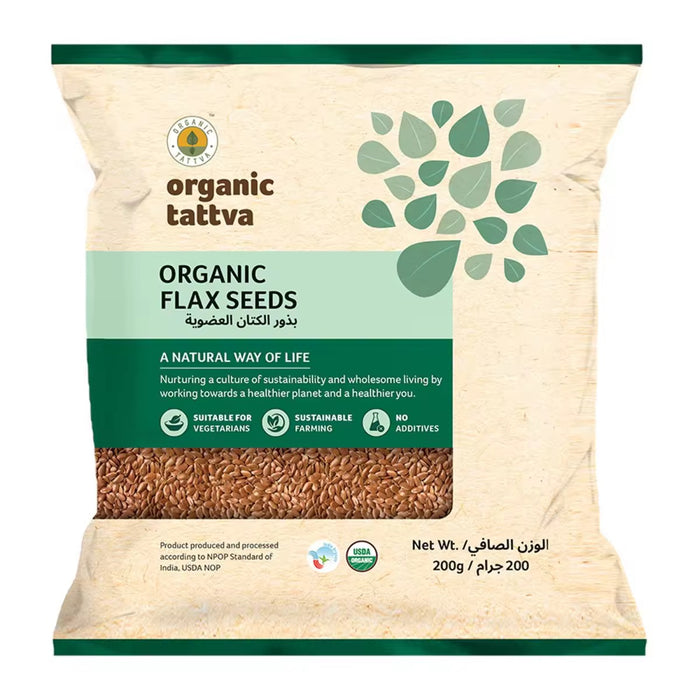 Organic Tattva Organic Flax Seeds 200g