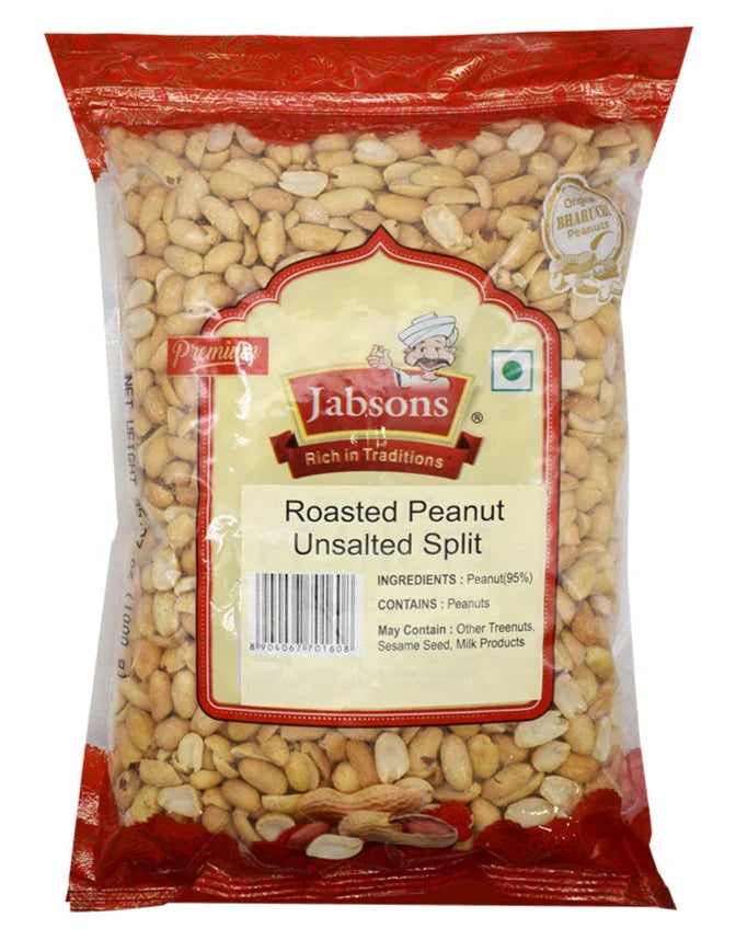 Jabsons Unsalted Roasted Peanuts
