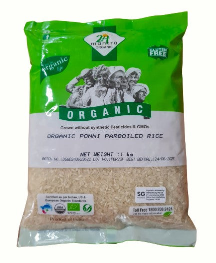 24 Mantra Organic Parboiled Ponni Rice