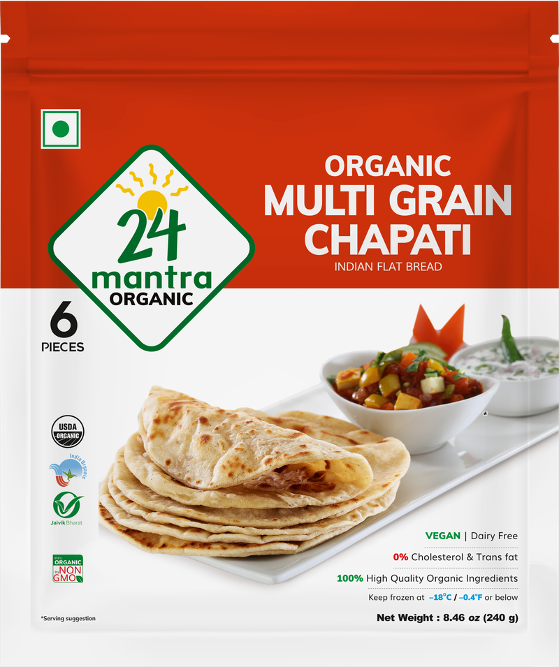 24 Mantra Organic Frozen Multigrain Chapati