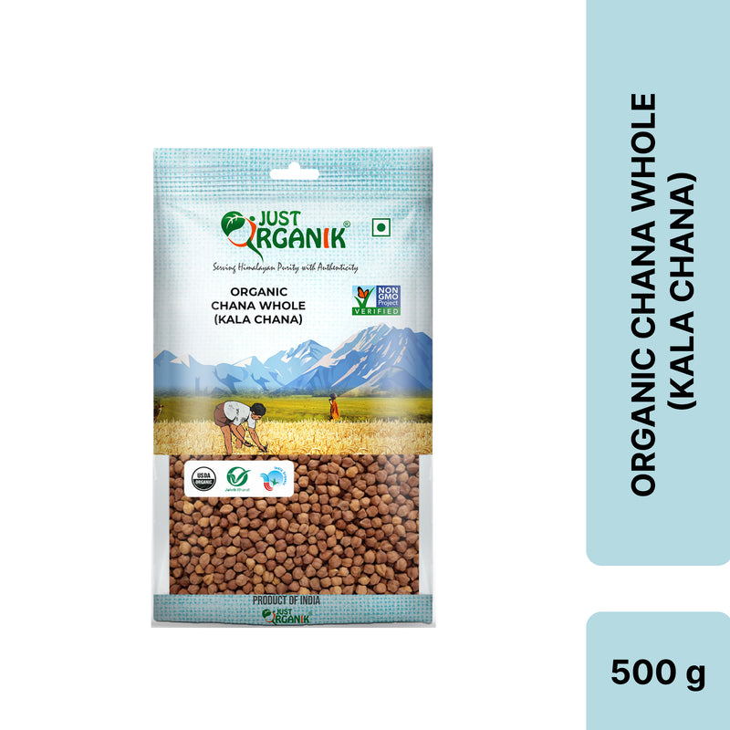 Just Organik Organic Kala (brown) Chana
