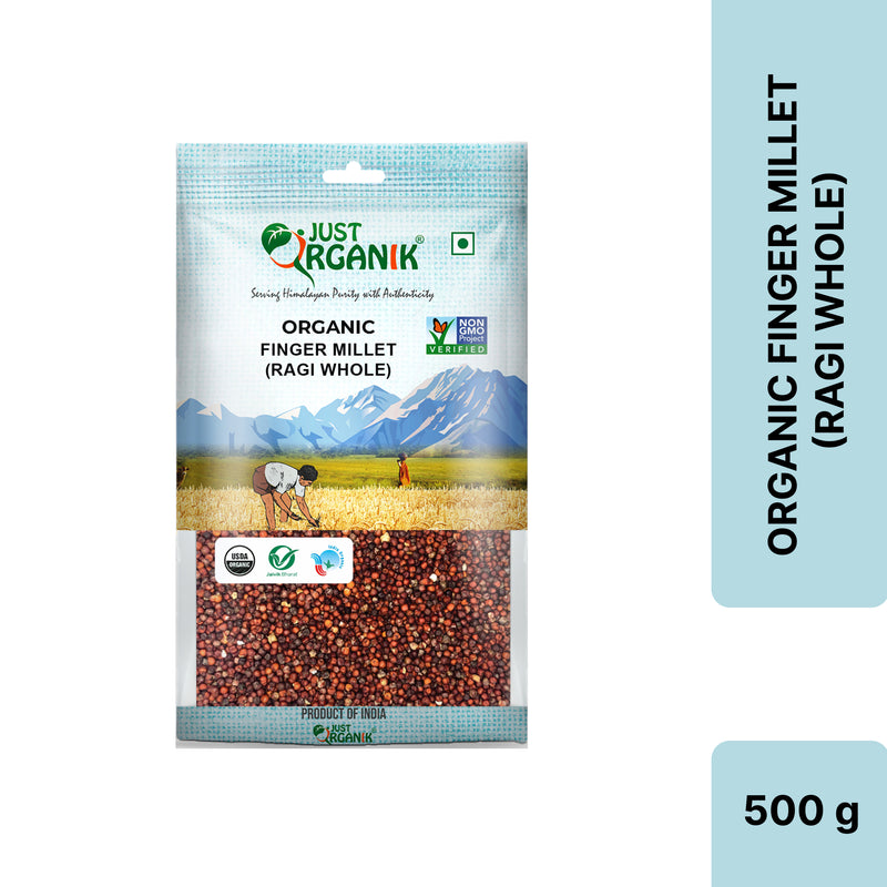 Just Organik Organic Ragi(Finger Millet) Whole