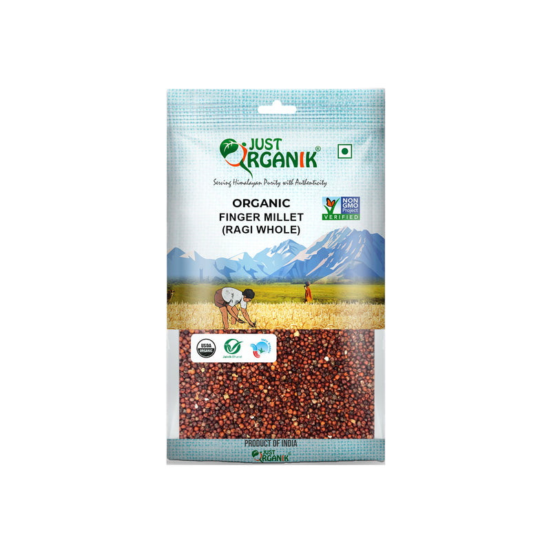 Just Organik Organic Ragi(Finger Millet) Whole