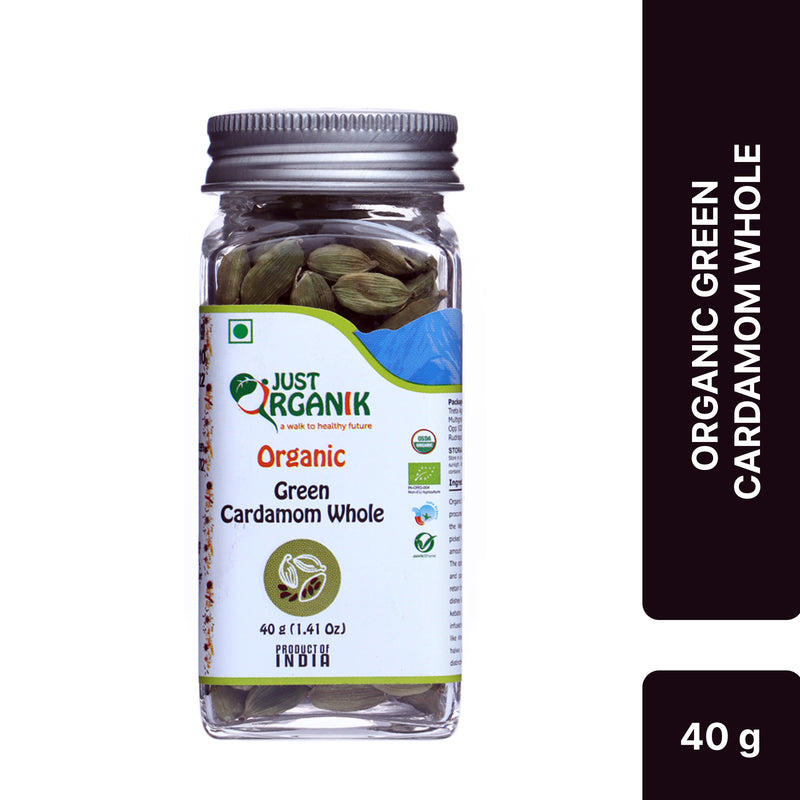 Just Organik Organic Green Cardamom Whole