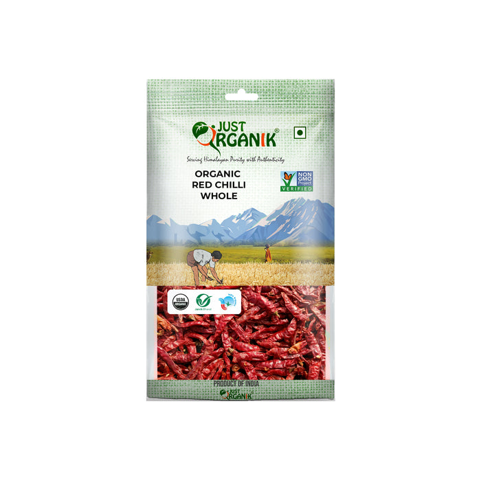 Just Organik Organic Red Chilli Whole