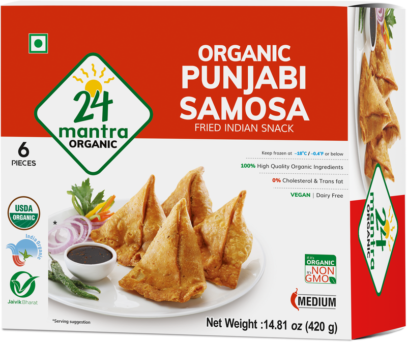 24 Mantra Organic Frozen Punjabi Samosa