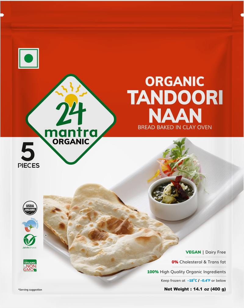 24 Mantra Organic Frozen Tandoori Naan
