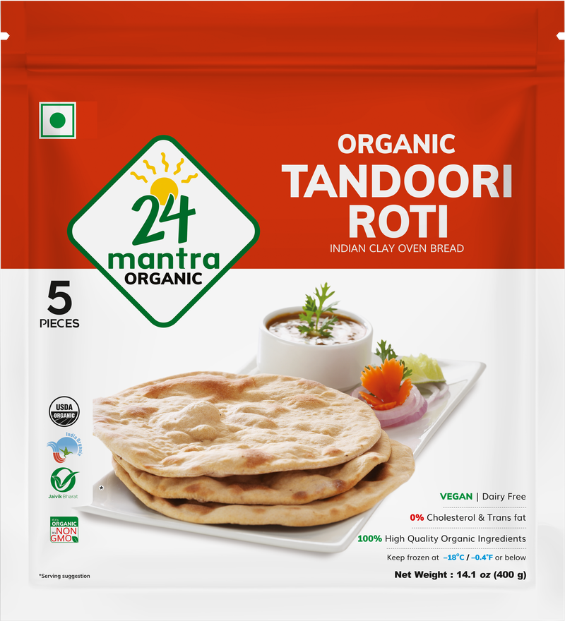 24 Mantra Organic Frozen Tandoori Roti