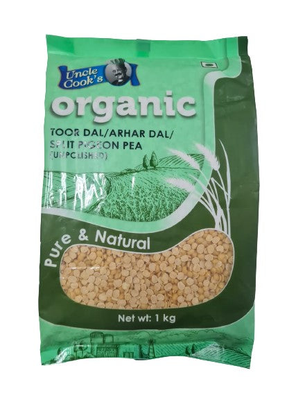 Uncle Cook's Organic Toor Dal/Arhar Dal/Split Pigeon Pea(Unpolished)