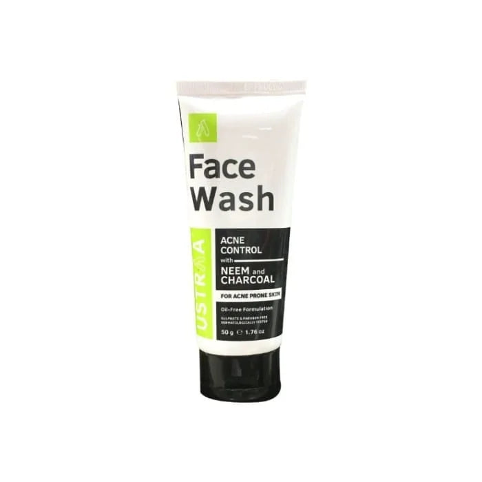 Ustraa Face Wash Acne Control - With Neem & Charcoal