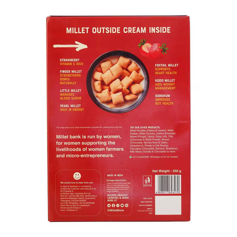 Millet Bank Strawberry Crunchy Fills 250g