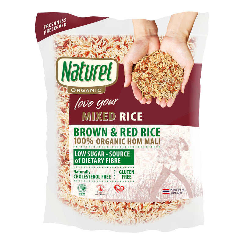 Naturel Organic Mixed Brown and Red Rice