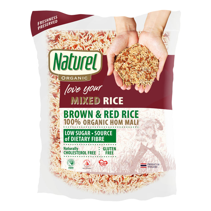 Naturel Organic Mixed Brown and Red Rice