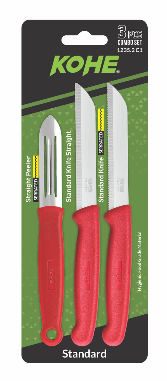 Kohe Standard 3 Pcs Combo kit  1235.2C1 (2knives+1peeler)