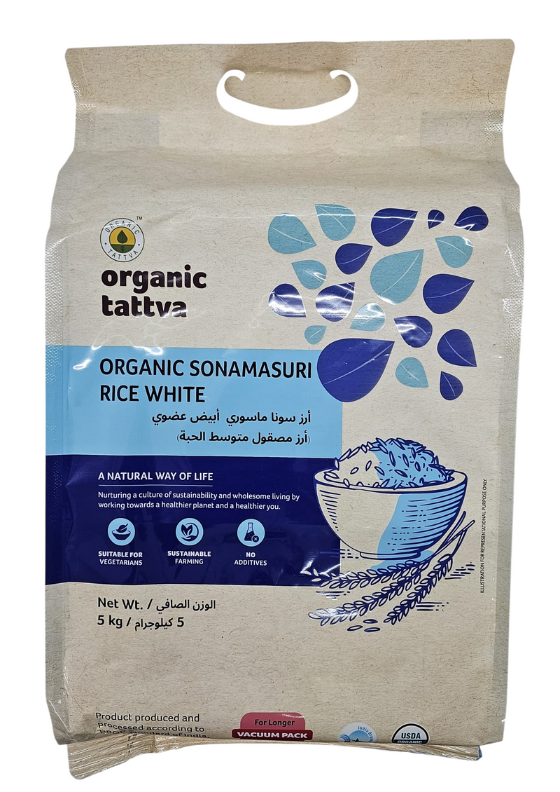 Organic Tattva Organic Sonamasuri Rice White 5 kg