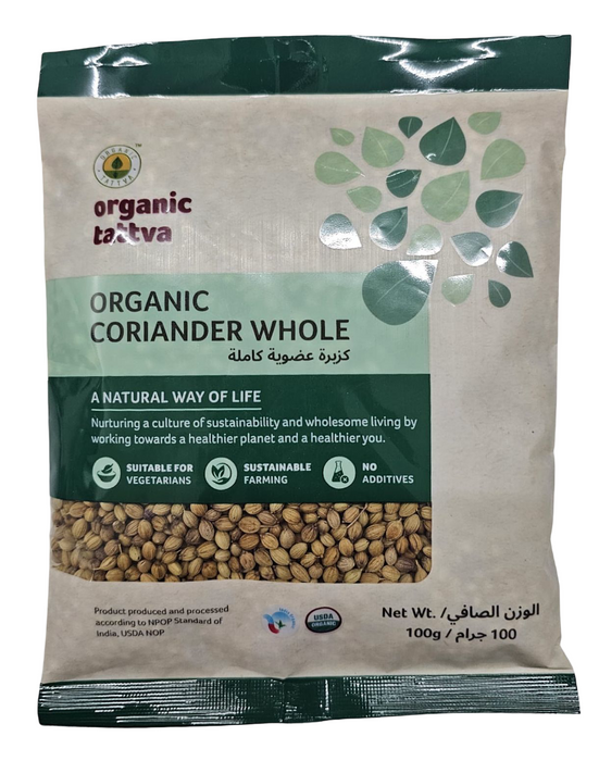 Organic Tattva Organic Coriander Whole 100g